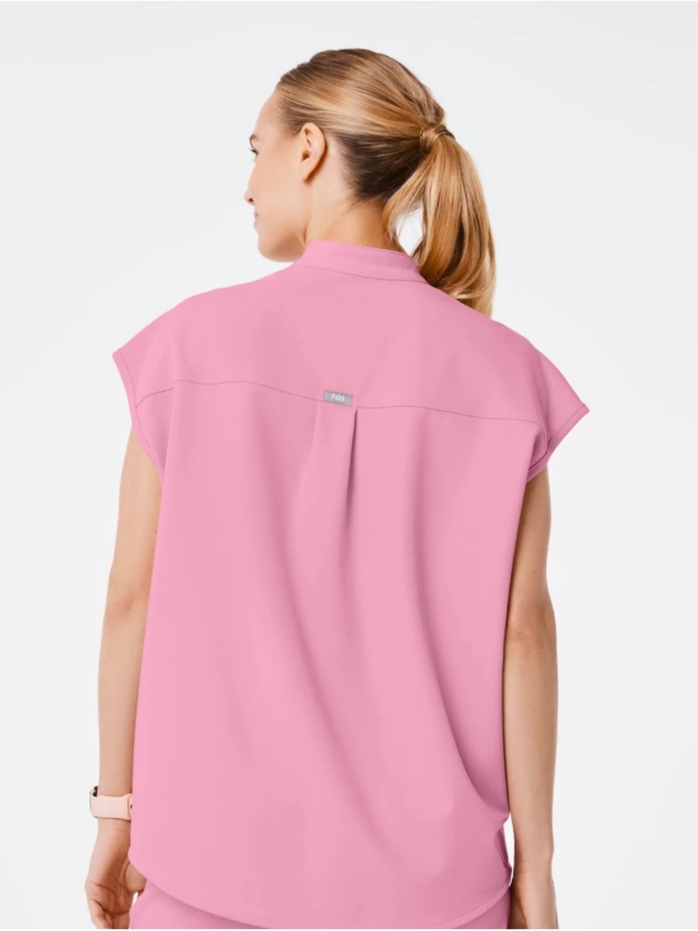 FIGS Sunrise Pink Rafaela Scrub Top Sm -NWT